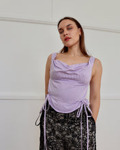 Load image into Gallery viewer, Purple Striped Awa Top XS