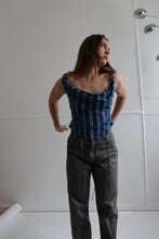 Load image into Gallery viewer, Blue Striped Awa Top S