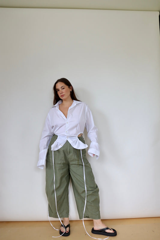 White Curve Shirt M