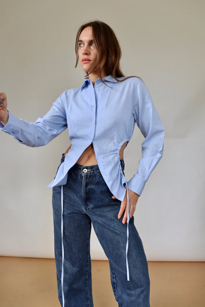 Baby Blue Curve Shirt XS