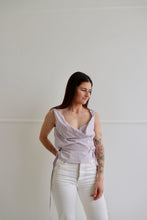 Load image into Gallery viewer, Pink &amp; Purple Striped Awa Top XS