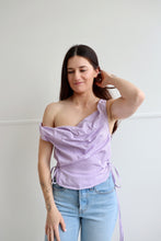 Load image into Gallery viewer, Purple Striped Awa Top XS