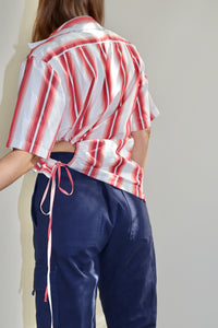 Red Striped Curve Shirt