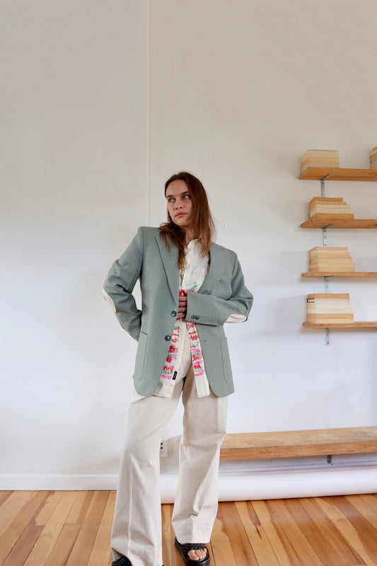 Sage Green Holy Blazer
