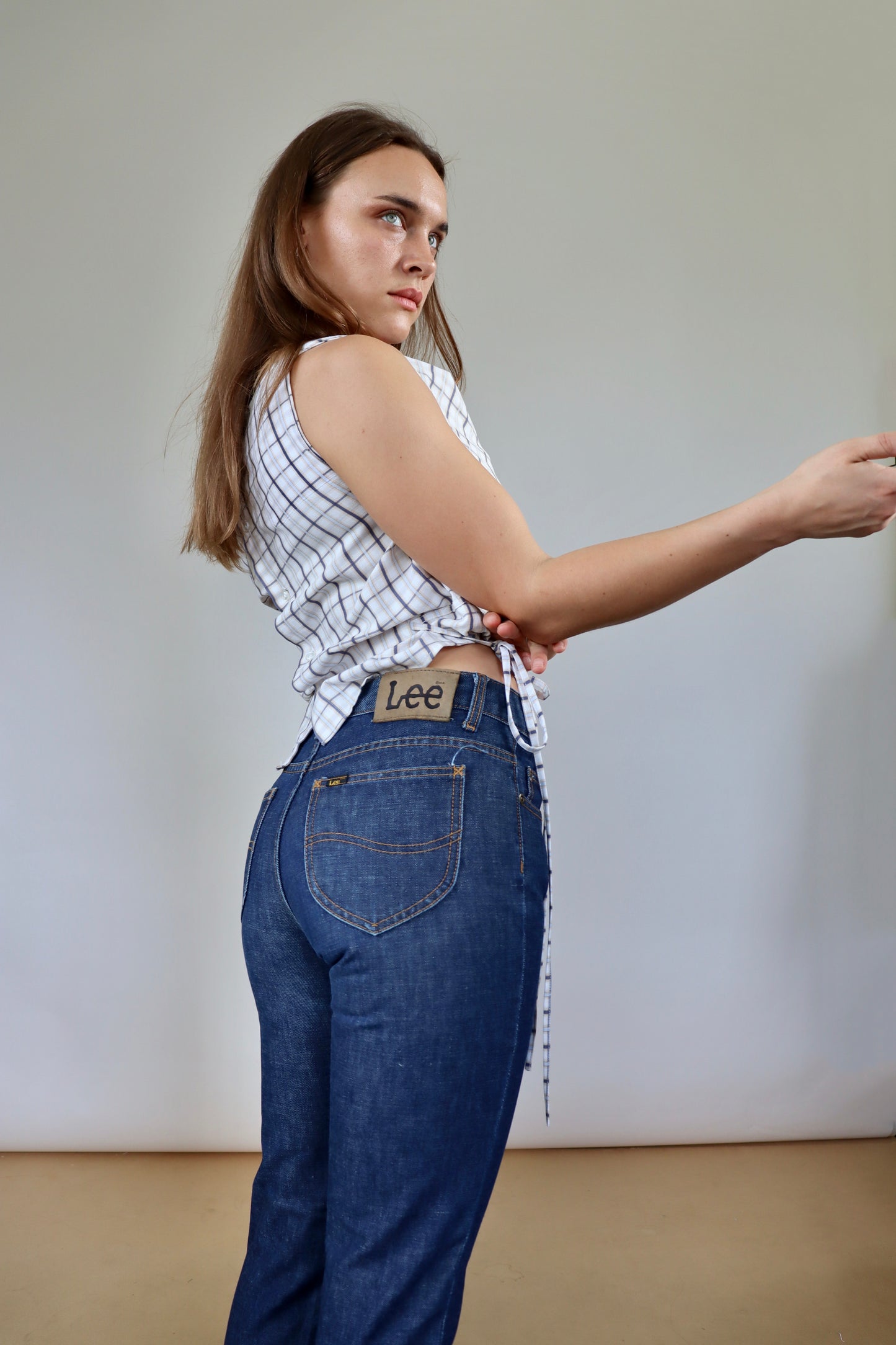 Cream Patterned Awa Top S