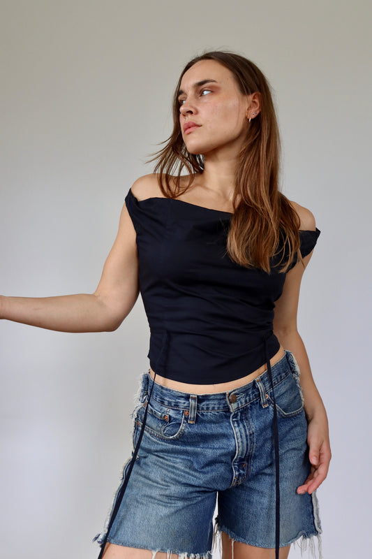 Midnight Blue Awa Top XS