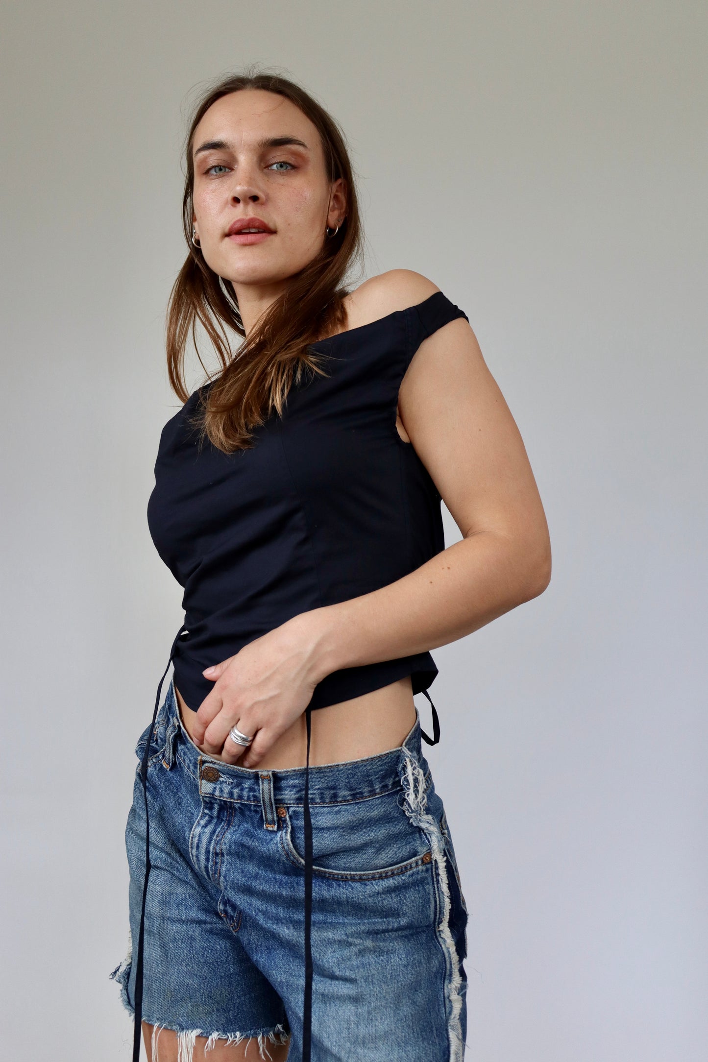 Midnight Blue Awa Top XS