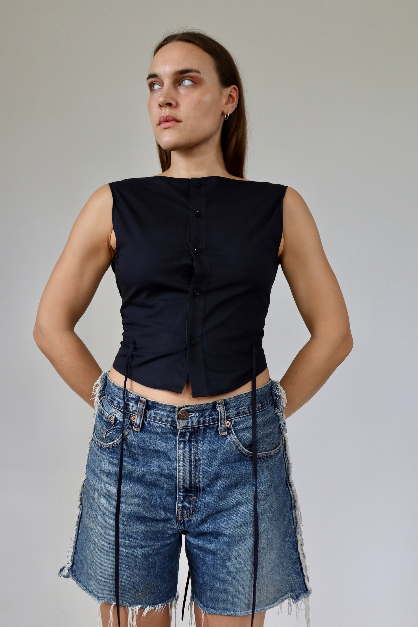 Midnight Blue Awa Top XS