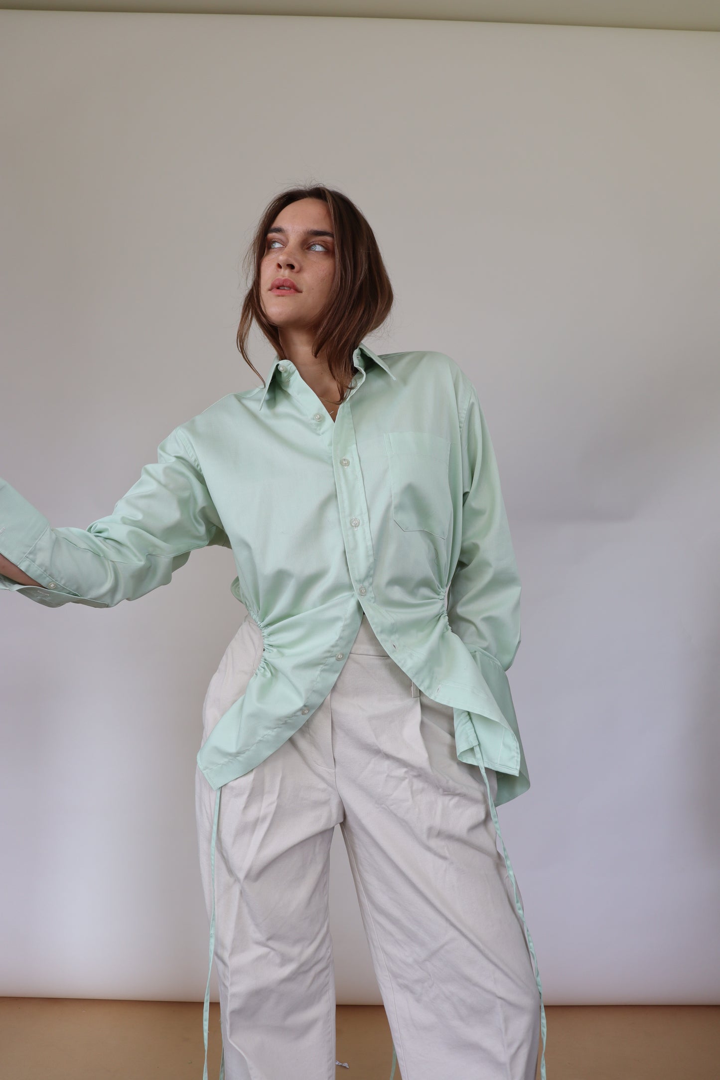 Wasabi Green Curve Shirt