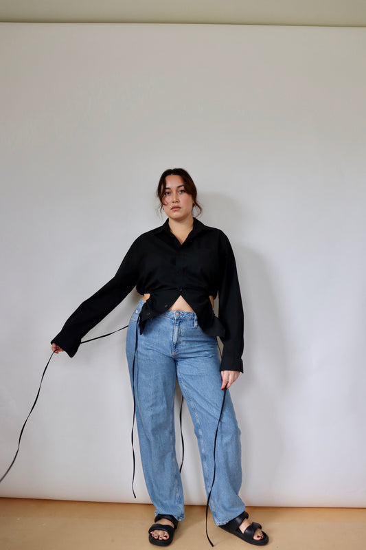 Black Curve Shirt L