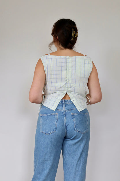 Green Patterned Awa Top L