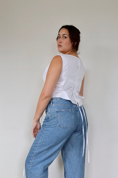 White Awa Top L