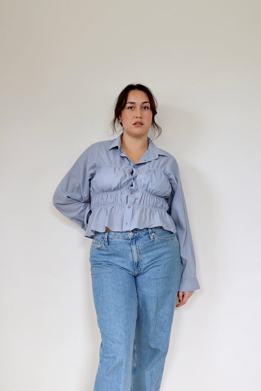 Blue Grey Tocca Shirt L