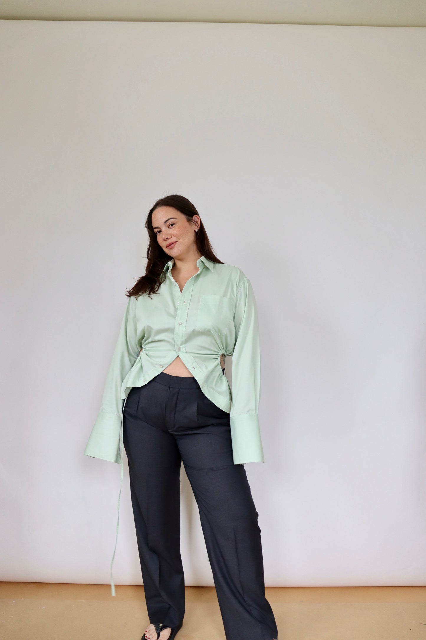 Wasabi Green Curve Shirt