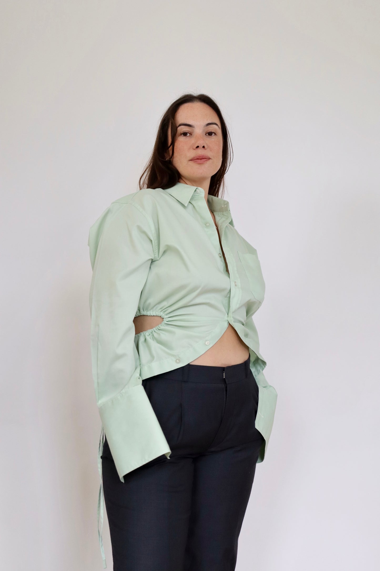 Wasabi Green Curve Shirt